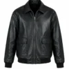 Abby Chilukuri Not Suitable for Work Black Leather Jacket