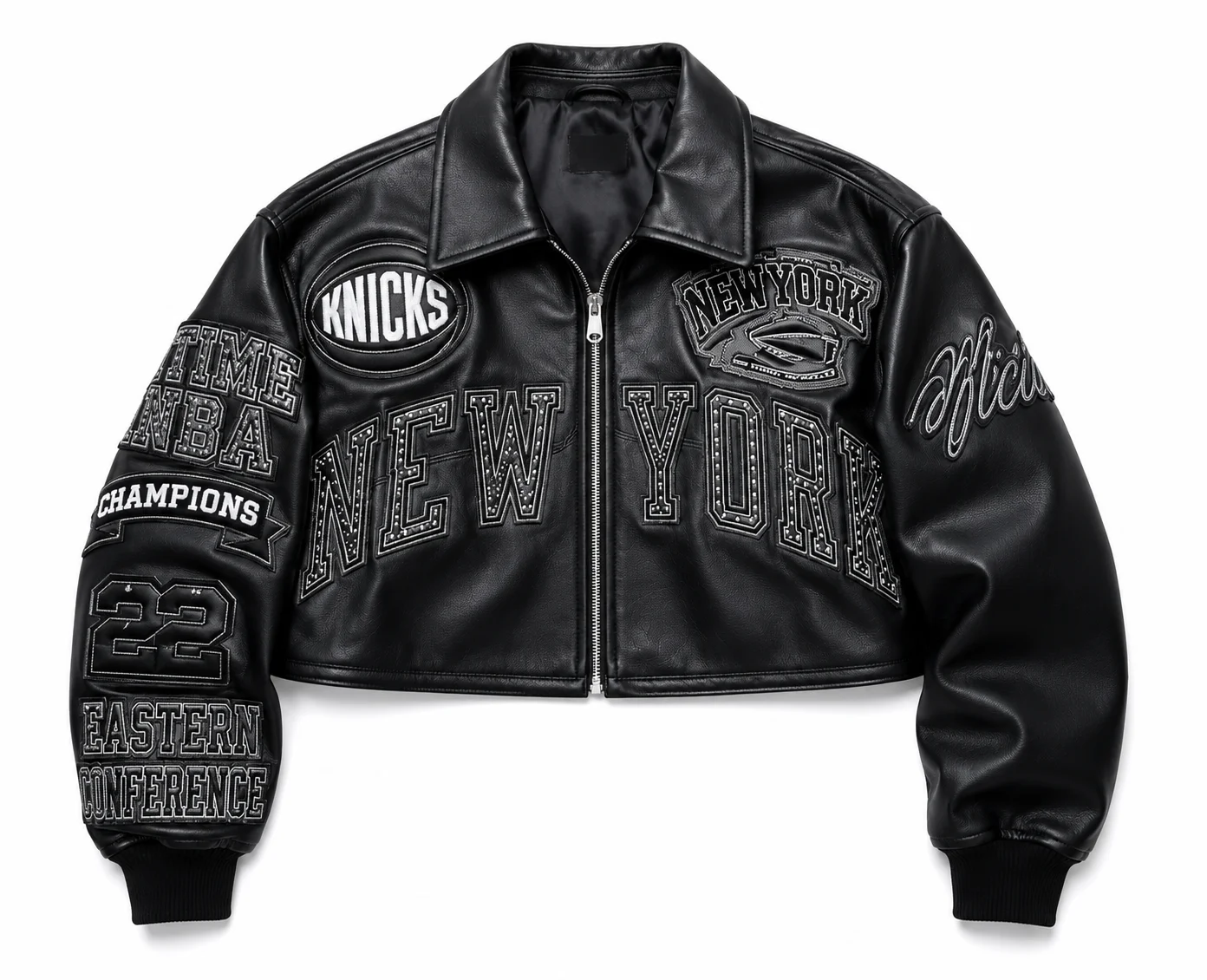 Alicia Keys Knicks Victory Parade Cropped Jacket
