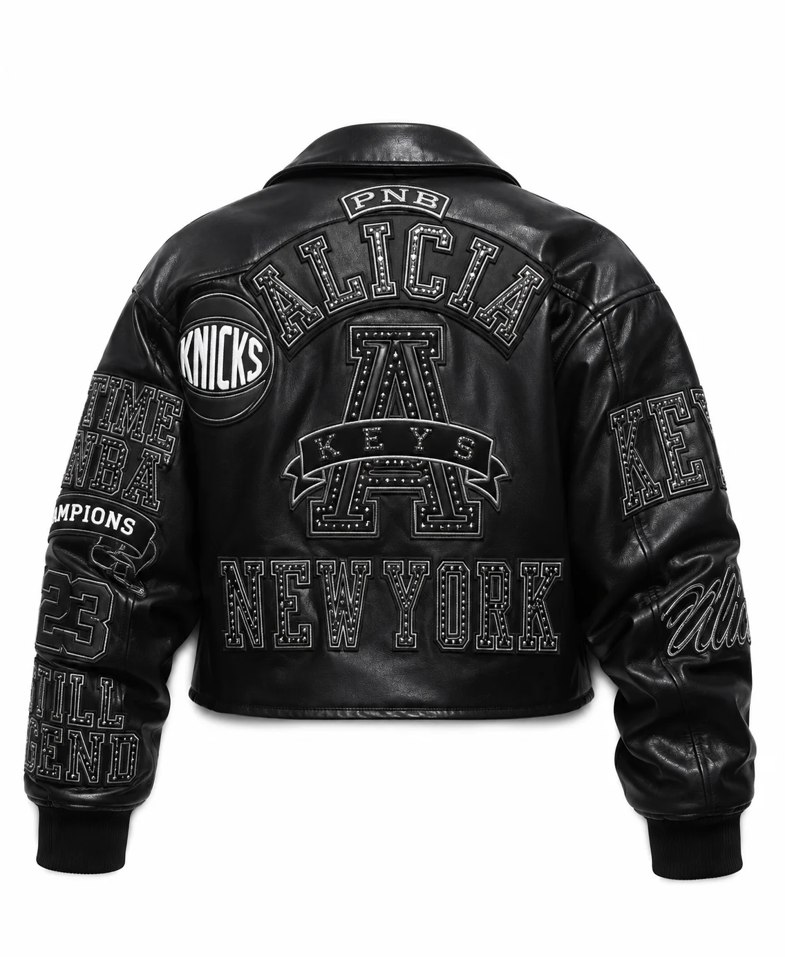 Alicia Keys Knicks Victory Parade Cropped Jacket