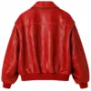 Allie Hayes Off Campus Red Bomber Jacket