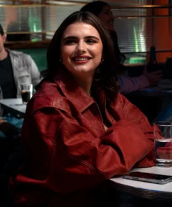 Allie Hayes Off Campus Red Bomber Jacket
