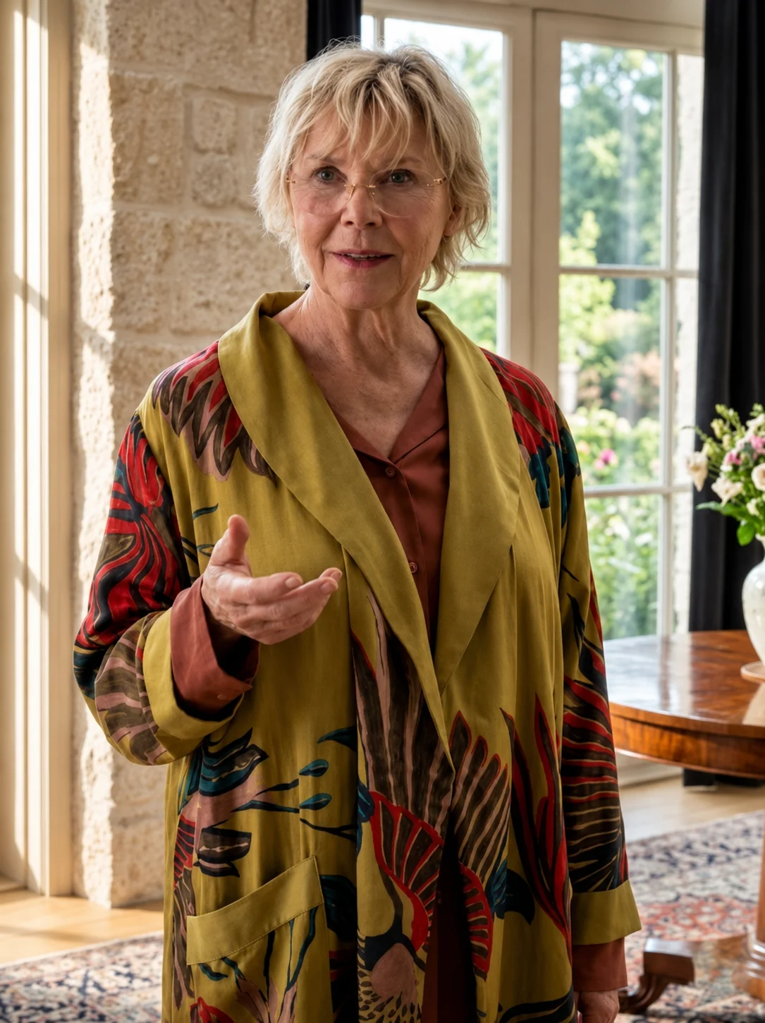 Annette Bening Dutton Ranch 2026 Printed Robe