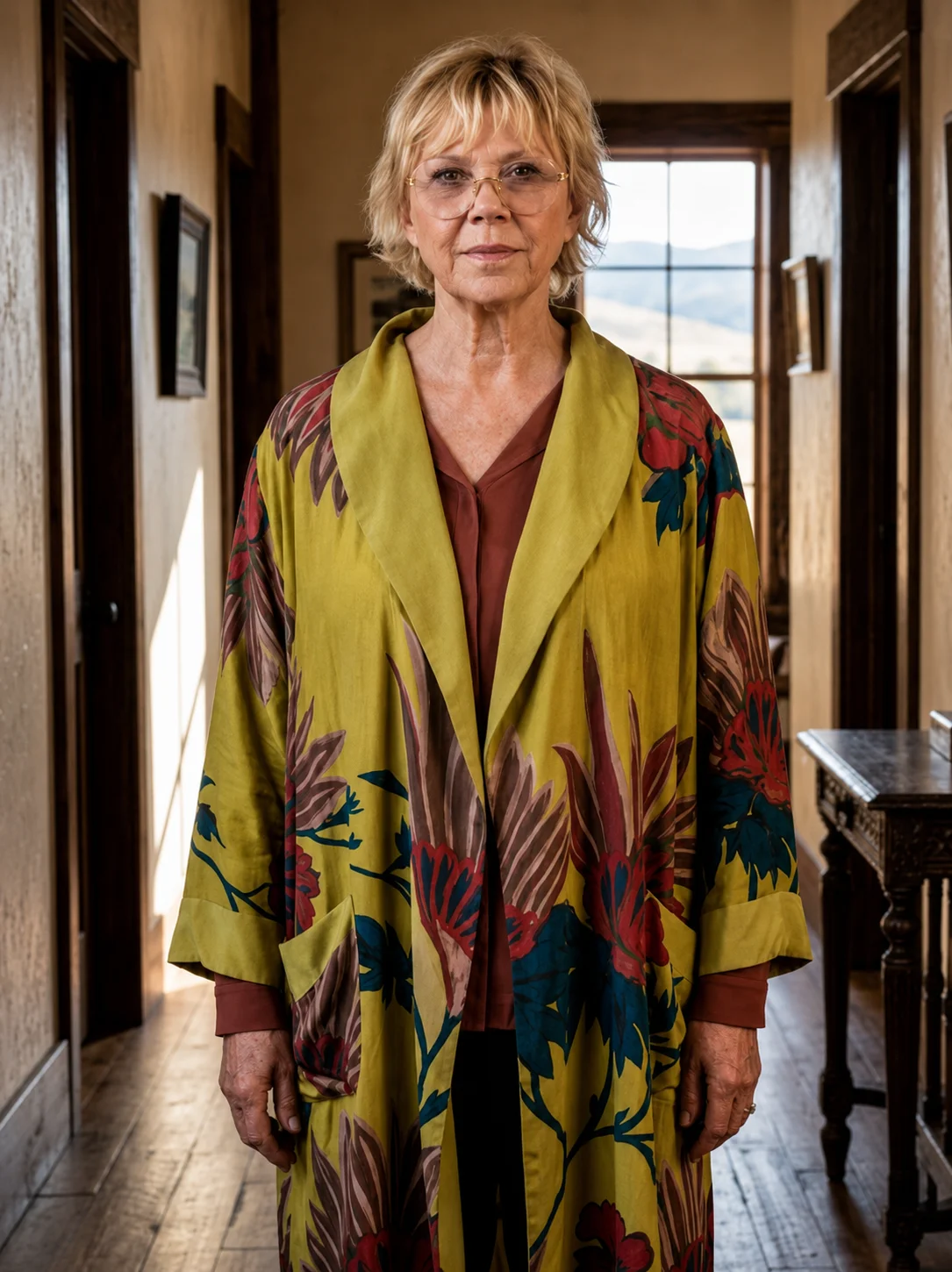 Annette Bening Dutton Ranch 2026 Printed Robe
