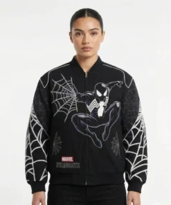 Back in Black Venom Vintage Marvel Jacket