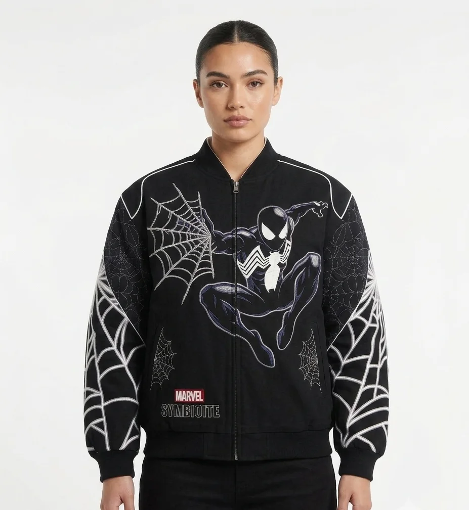 Back in Black Venom Vintage Marvel Jacket