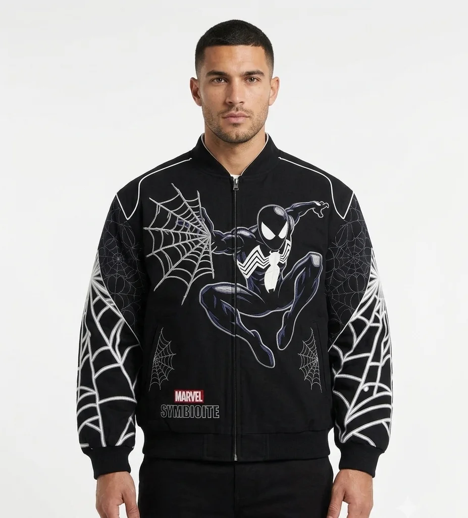 Back in Black Venom Vintage Marvel Jacket