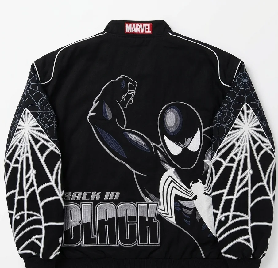 Back in Black Venom Vintage Marvel Jacket