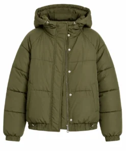 Battle on the Beach S5 Angelina Olive Puffer Jacket