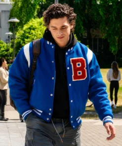 Belmont Cameli Off Campus 2026 Blue Varsity Jacket