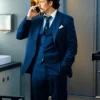Bullet Train Tangerine Blue Blazer