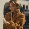 Carey Mulligan Beef Season 2 Brown Sherpa Jacket