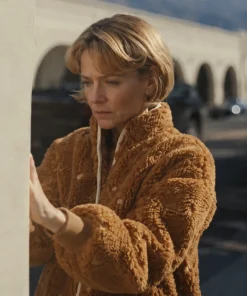 Carey Mulligan Beef Season 2 Brown Sherpa Jacket