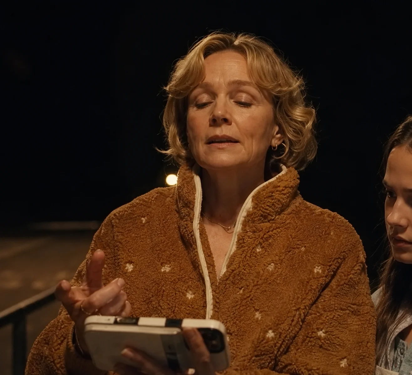 Carey Mulligan Beef Season 2 Brown Sherpa Jacket