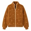 Carey Mulligan Beef Season 2 Brown Sherpa Jacket