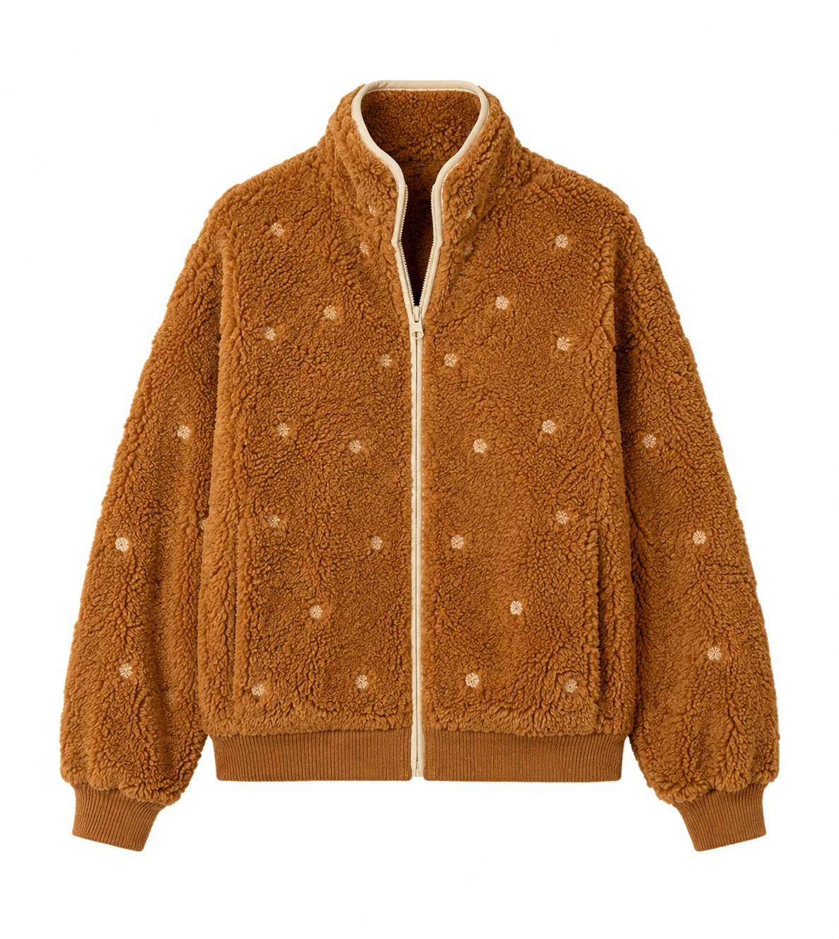 Carey Mulligan Beef Season 2 Brown Sherpa Jacket