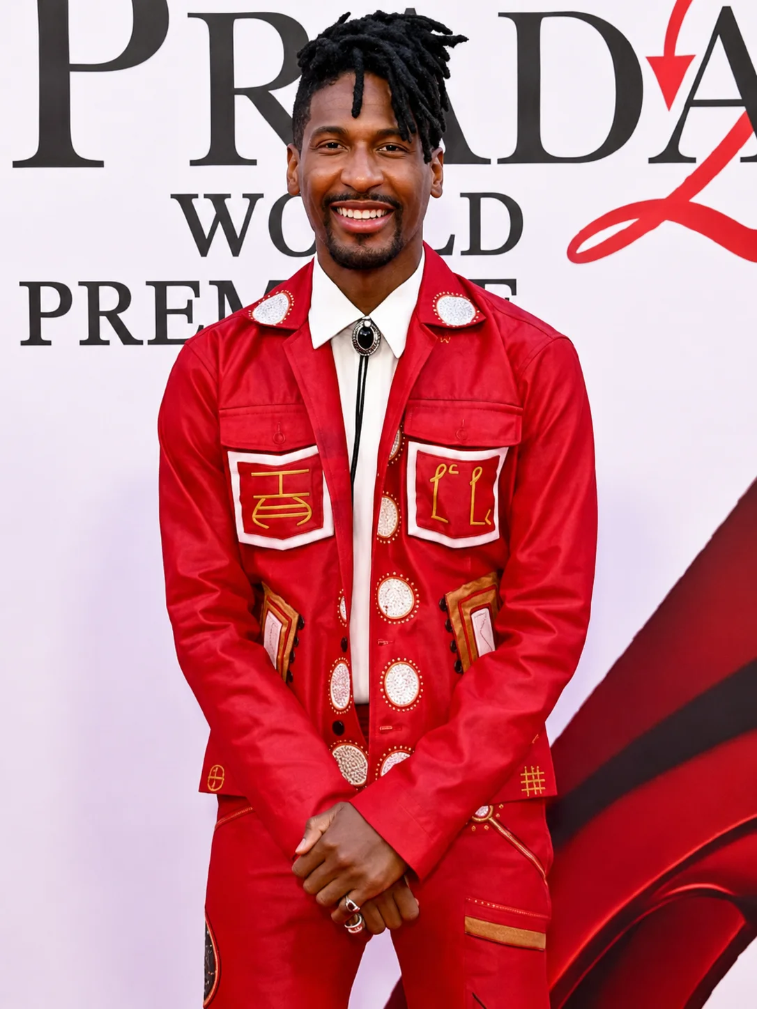 DWP 2 New York Premiere Jon Batiste Red Jacket