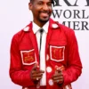 DWP 2 New York Premiere Jon Batiste Red Jacket