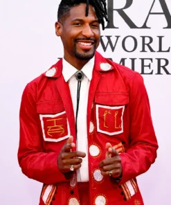 DWP 2 New York Premiere Jon Batiste Red Jacket