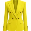 Emily In Paris Season 6 Lily Collins Yellow Blazer