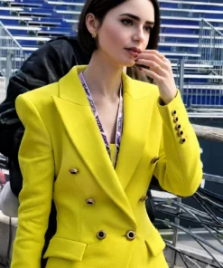 Emily In Paris Season 6 Lily Collins Yellow Blazer
