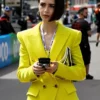 Emily In Paris Season 6 Lily Collins Yellow Blazer