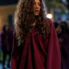 Euphoria S03 Zendaya Coleman Maroon Hoodie