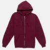 Euphoria S03 Zendaya Coleman Maroon Hoodie