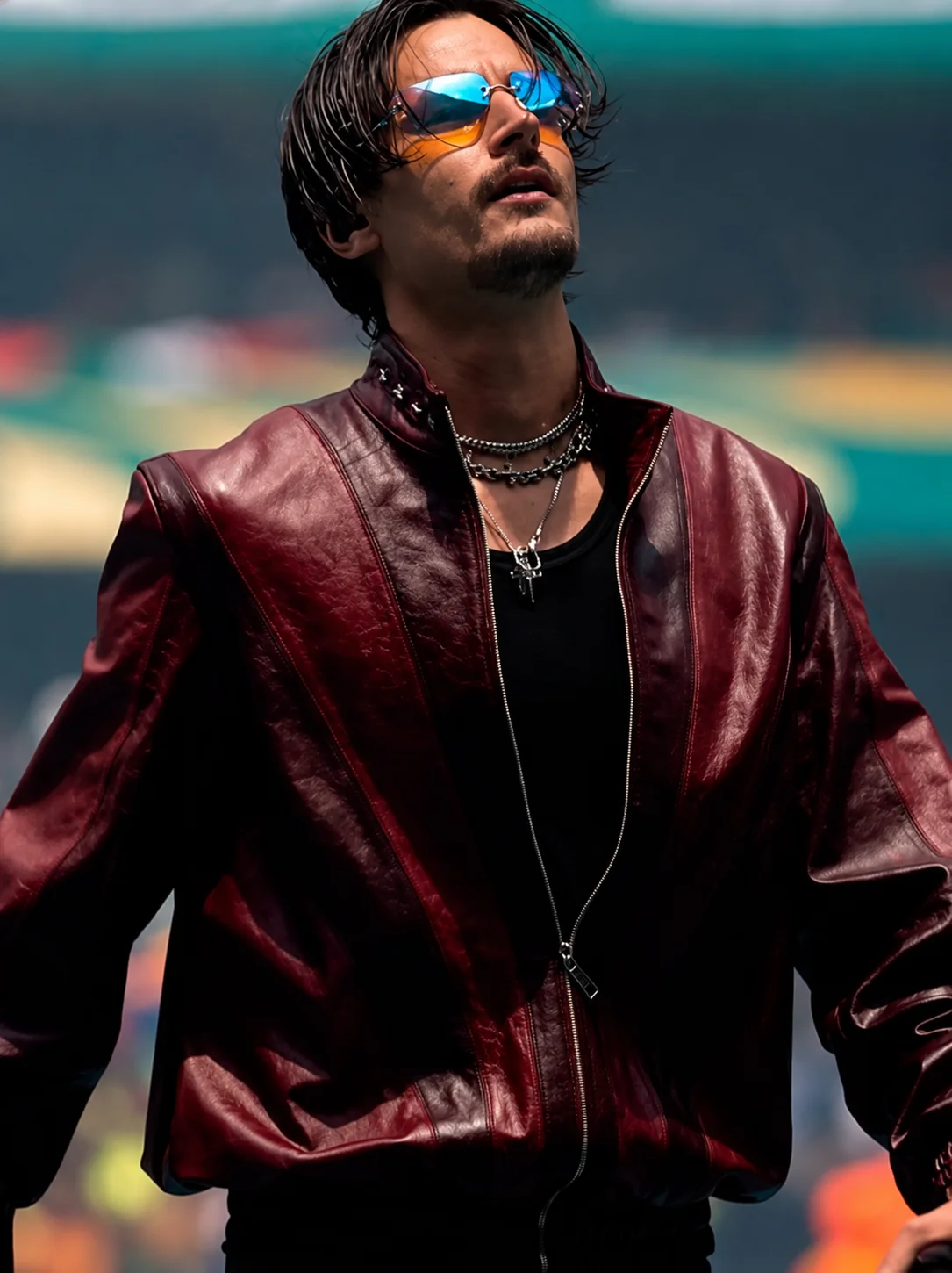 FIFA 2026 Opening Ceremony Danny Ocean Leather Bomber Jacket