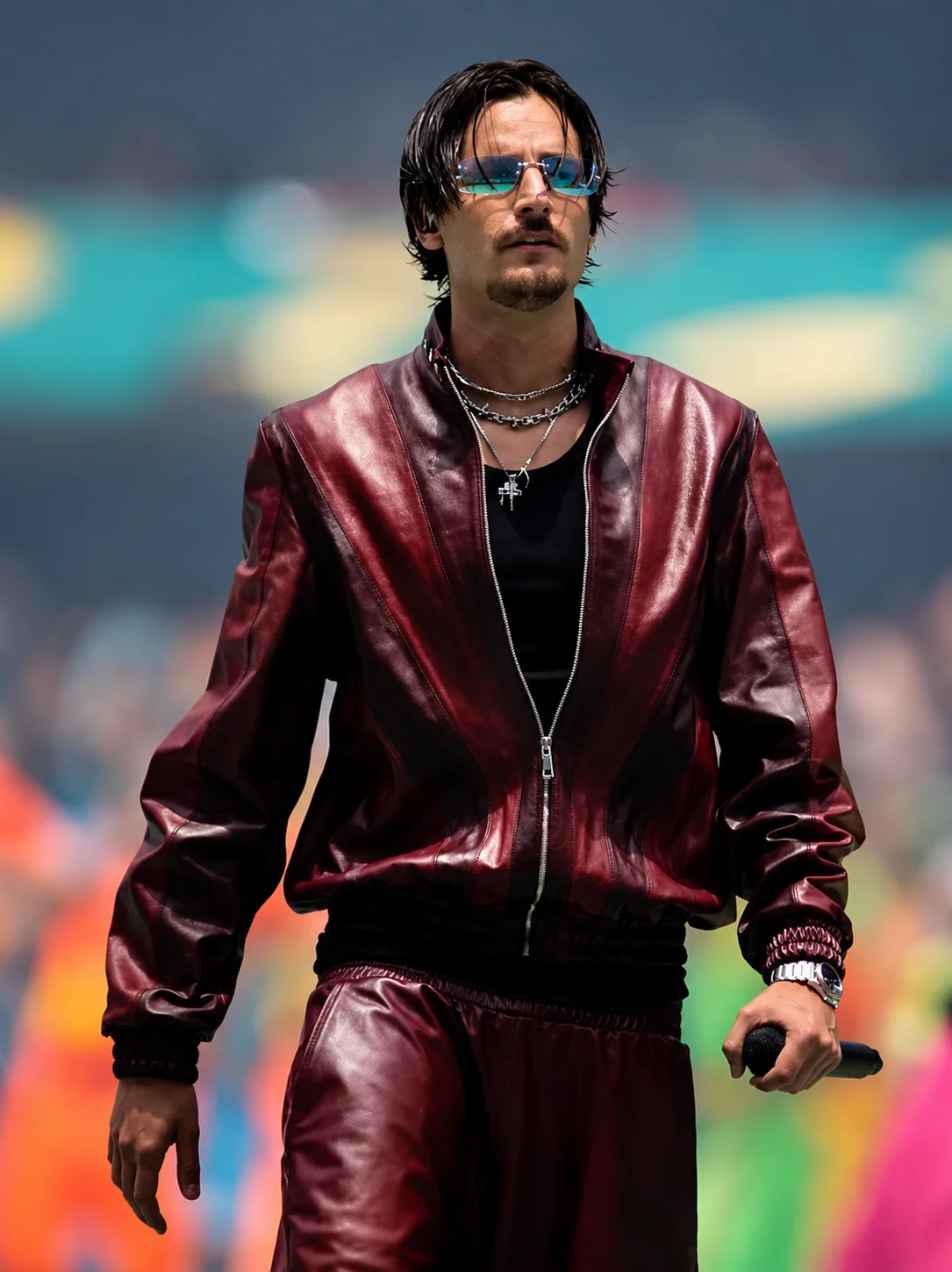 FIFA 2026 Opening Ceremony Danny Ocean Leather Bomber Jacket