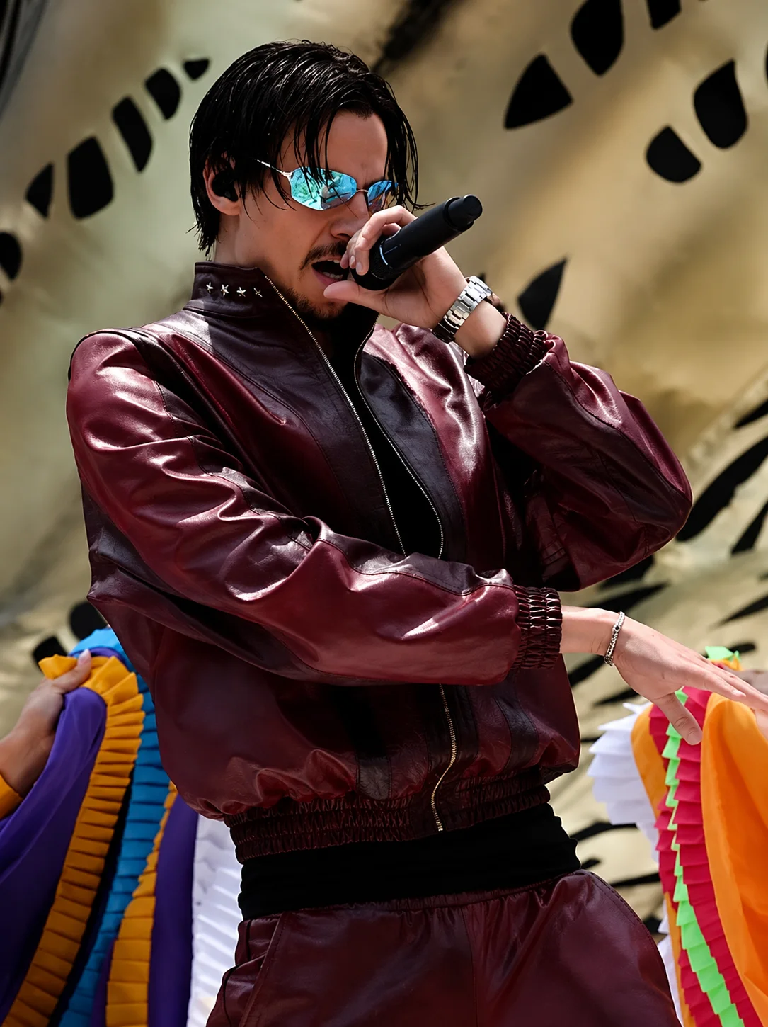 FIFA 2026 Opening Ceremony Danny Ocean Leather Bomber Jacket