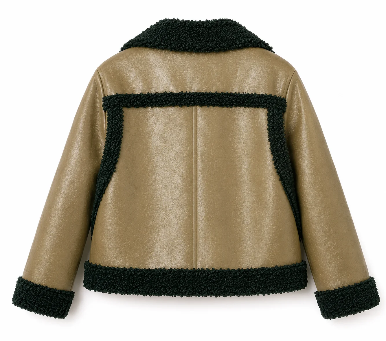 Off Campus 2026 Mika Abdalla Shearling Aviator Jacket