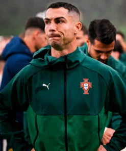 FIFA World Cup 2026 Qualifier Cristiano Ronaldo Green Jacket