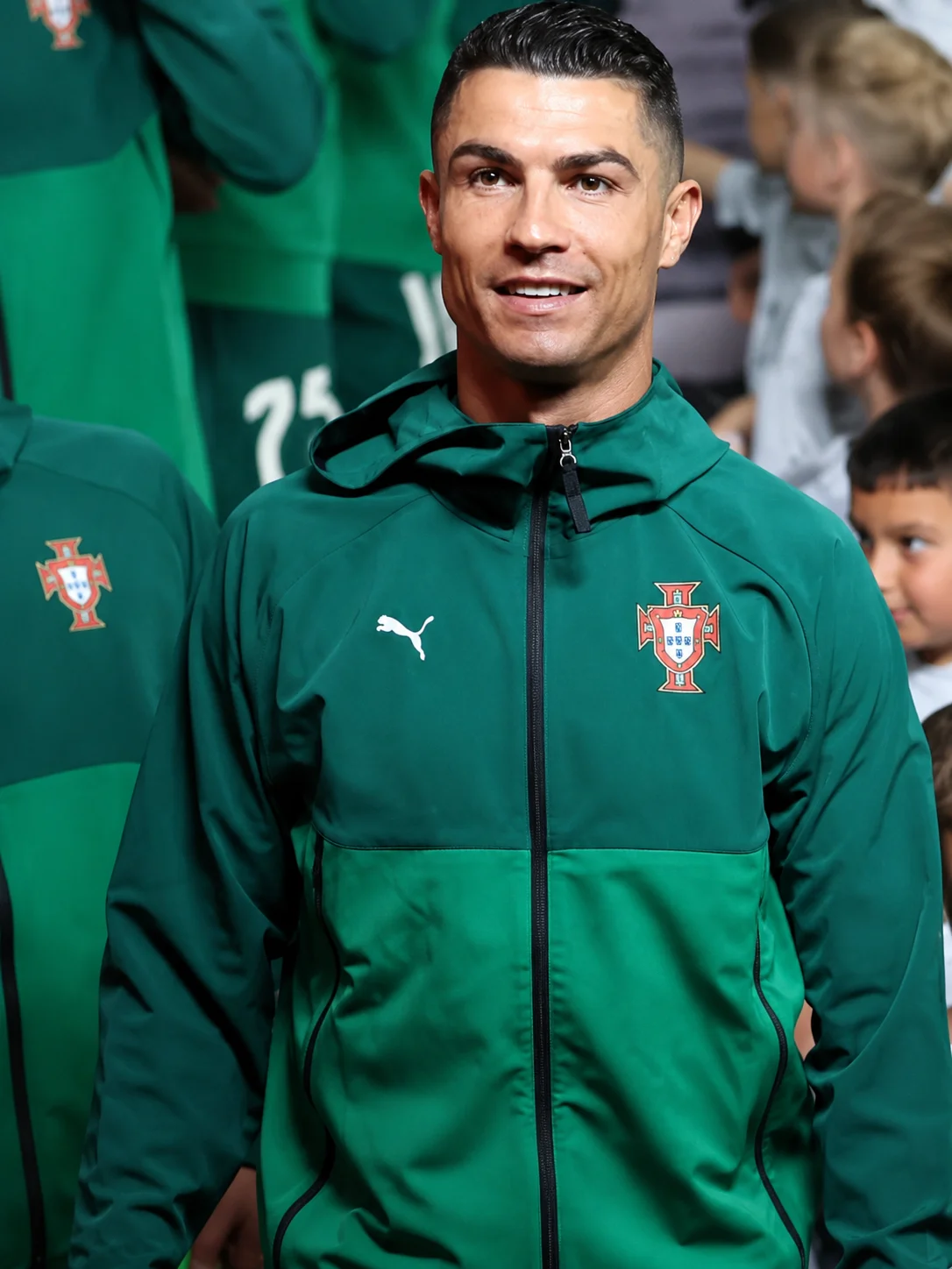 FIFA World Cup 2026 Qualifier Cristiano Ronaldo Green Jacket