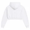 Fever vs Dream Caitlin Clark White Cropped Hoodie
