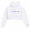 Fever vs Dream Caitlin Clark White Cropped Hoodie