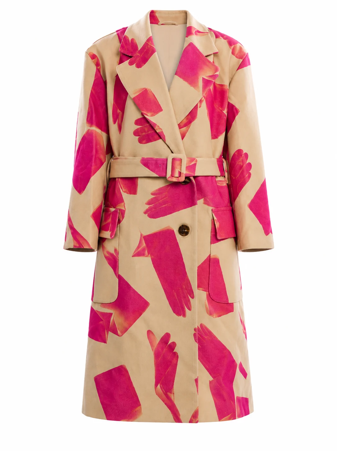 Hacks S5 Jean Smart Floral Print Trench Coat