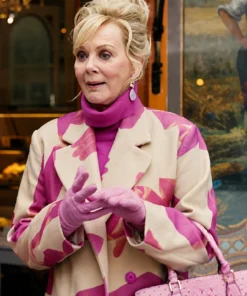 Hacks S5 Jean Smart Floral Print Trench Coat