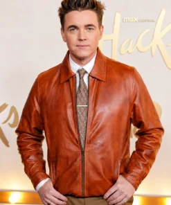 Hacks Season 5 Premiere Jesse McCartney Leather Jacket