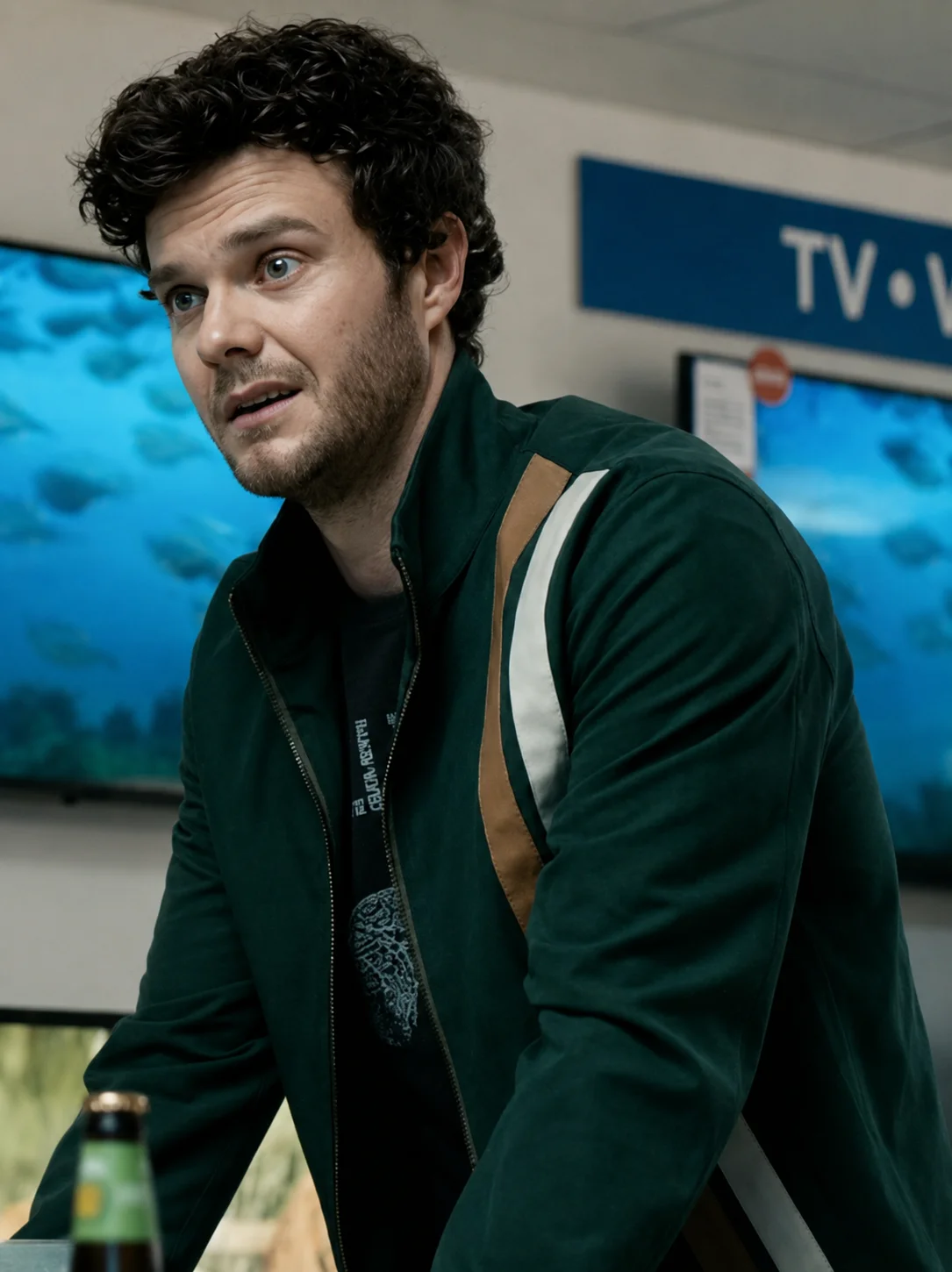 Hughie Campbell The Boys S5 Green Striped Jacket