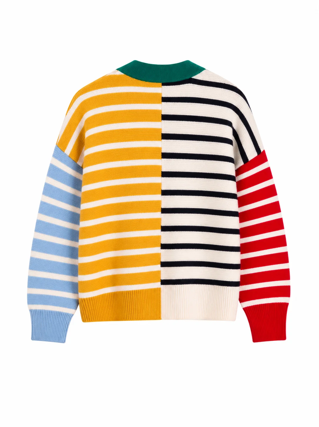 In The City 2026 Danielle Olivera Colorblock Striped Cardigan