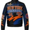 JH Design New York Knicks 2026 Champions Leather Jacket