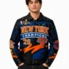 JH Design New York Knicks 2026 Champions Leather Jacket