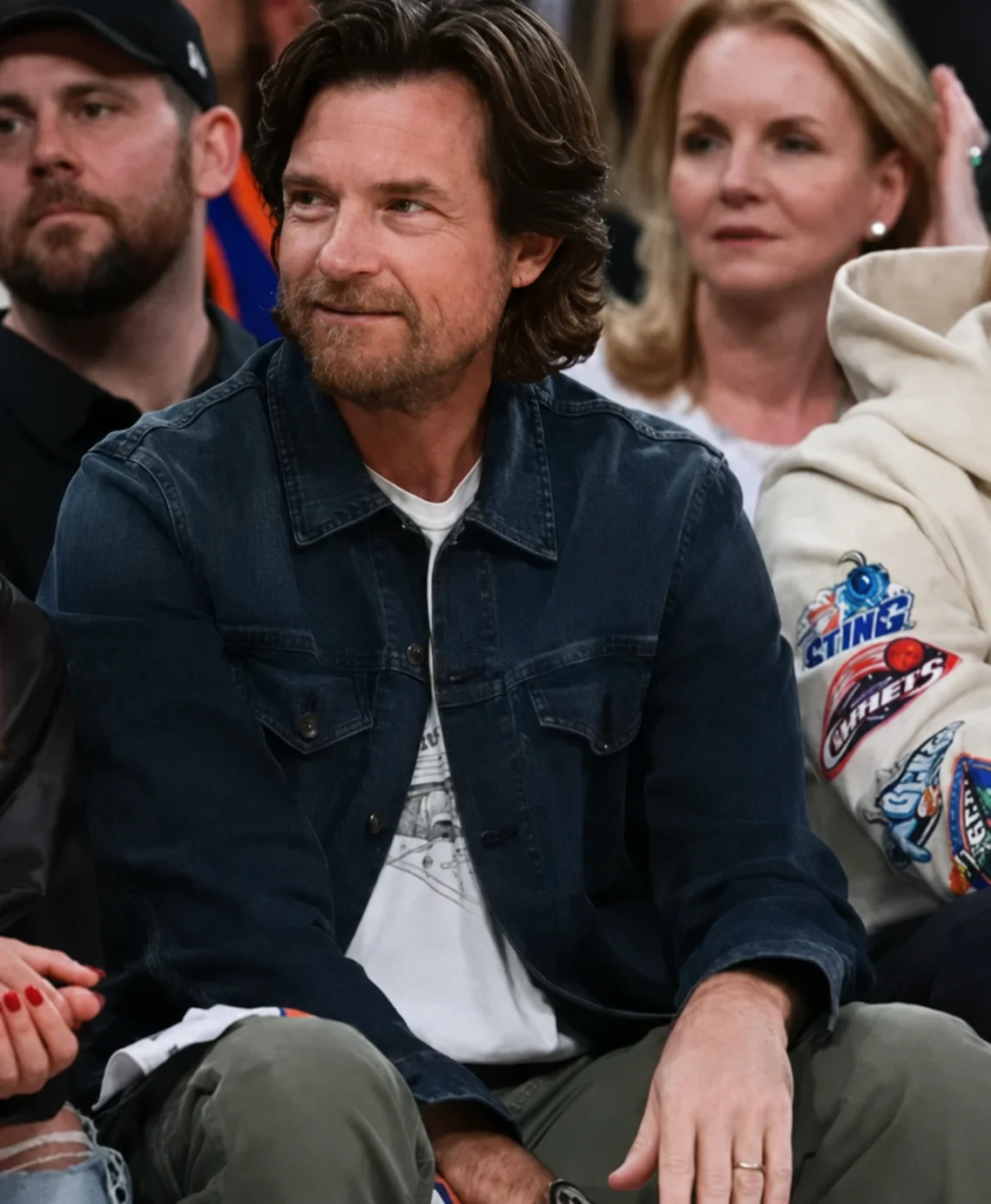 Jason Bateman Knicks vs. Cavaliers Game 2 Denim Jacket
