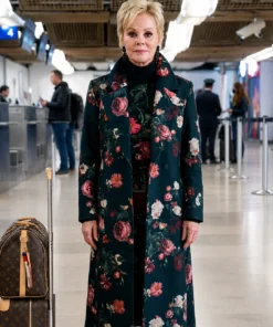 Jean Smart Hacks Season 5 Floral Print Coat