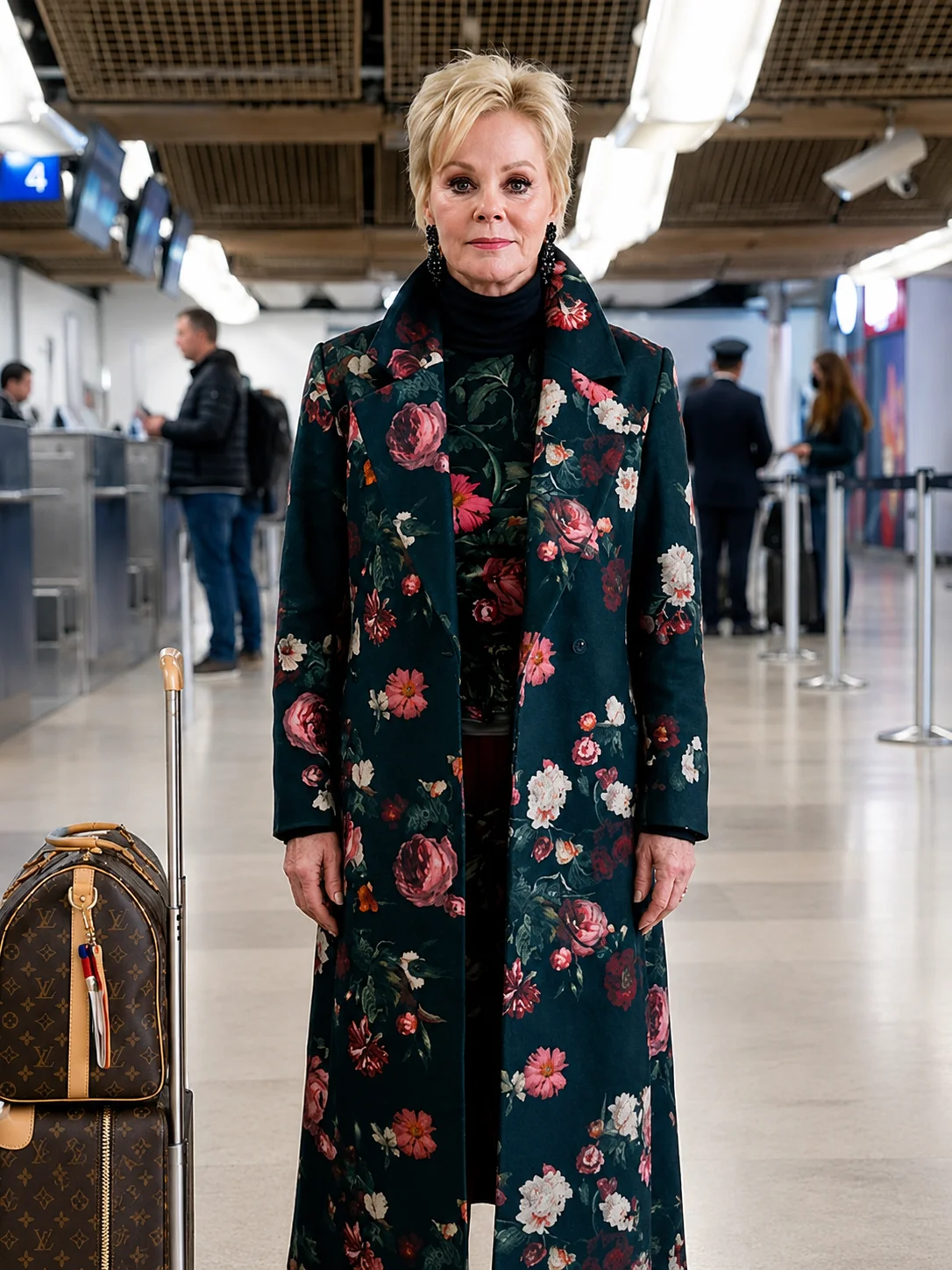 Jean Smart Hacks Season 5 Floral Print Coat