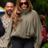 Jennifer Lopez NYC 2026 Sage Green Jacket