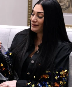 Jersey Shore Family Vacation Deena Nicole Sequin Denim Jacket