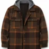 John Logan Off Campus Brown Checkered Jacket