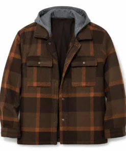 John Logan Off Campus Brown Checkered Jacket