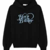 Julia Sarah Stone Off Campus 2026 Black Printed Hoodie